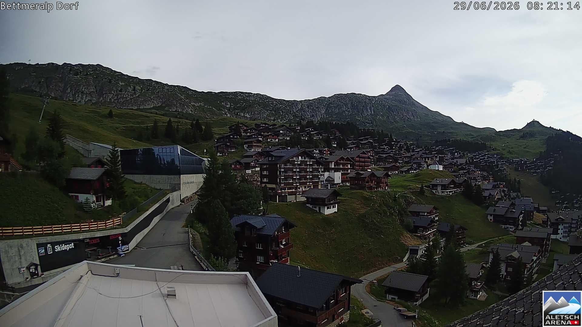 Archiv Foto Webcam Bettmeralp, Schweiz