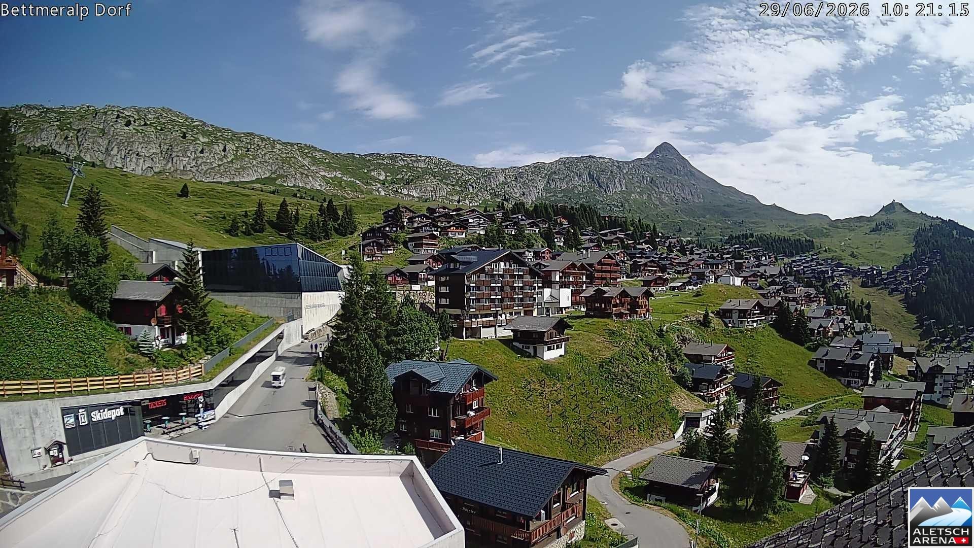 Archiv Foto Webcam Bettmeralp, Schweiz