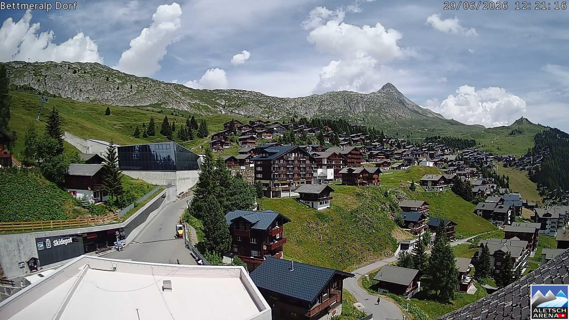 Archiv Foto Webcam Bettmeralp, Schweiz