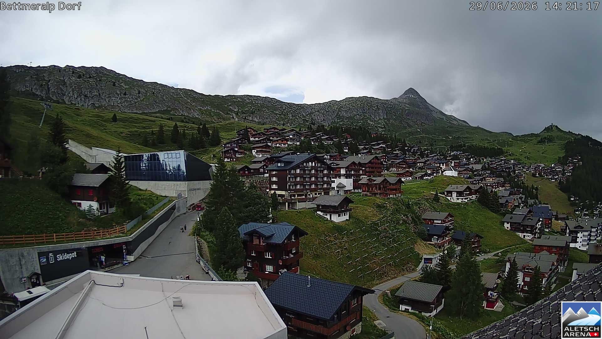 Archiv Foto Webcam Bettmeralp, Schweiz
