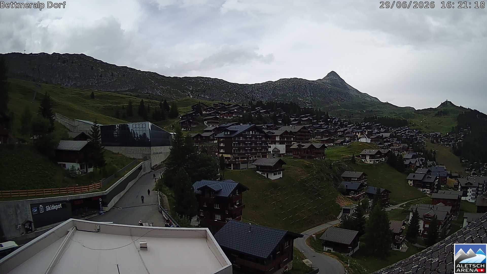 Archiv Foto Webcam Bettmeralp, Schweiz