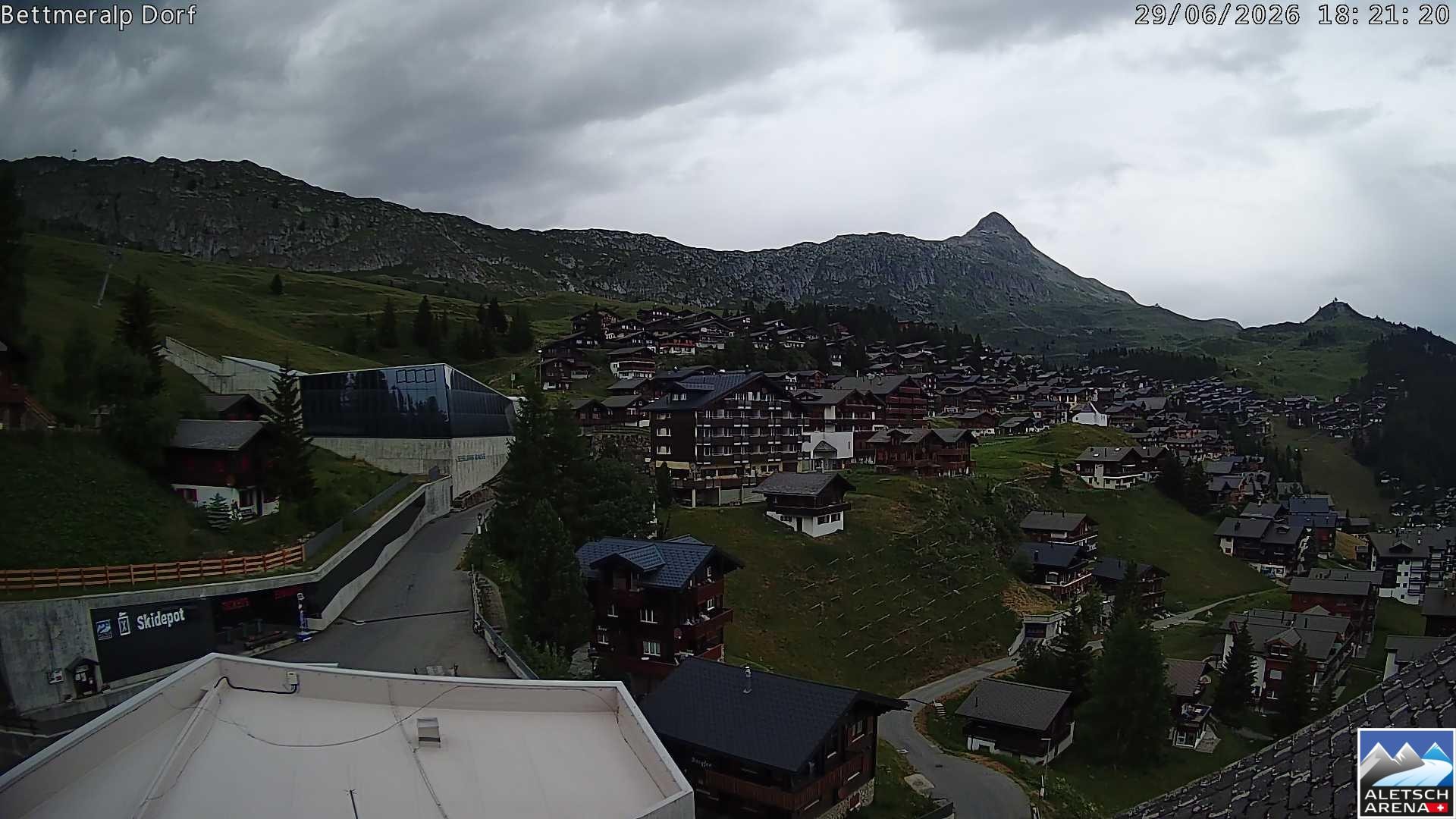 Archiv Foto Webcam Bettmeralp, Schweiz