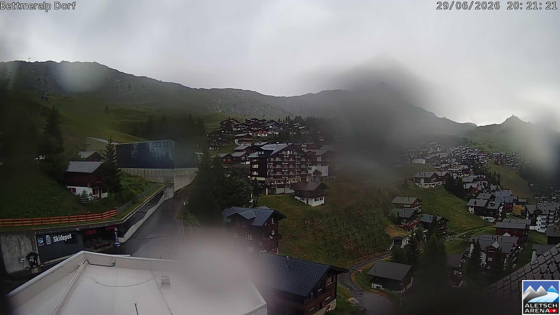 Archiv Foto Webcam Bettmeralp, Schweiz