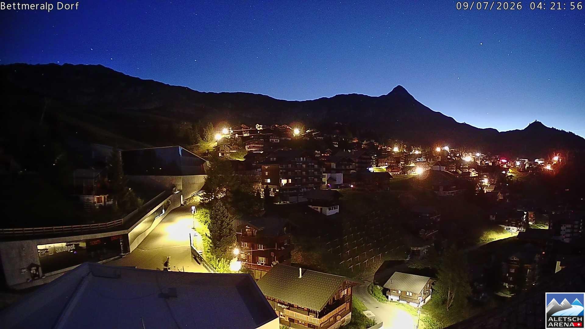 Archiv Foto Webcam Bettmeralp, Schweiz