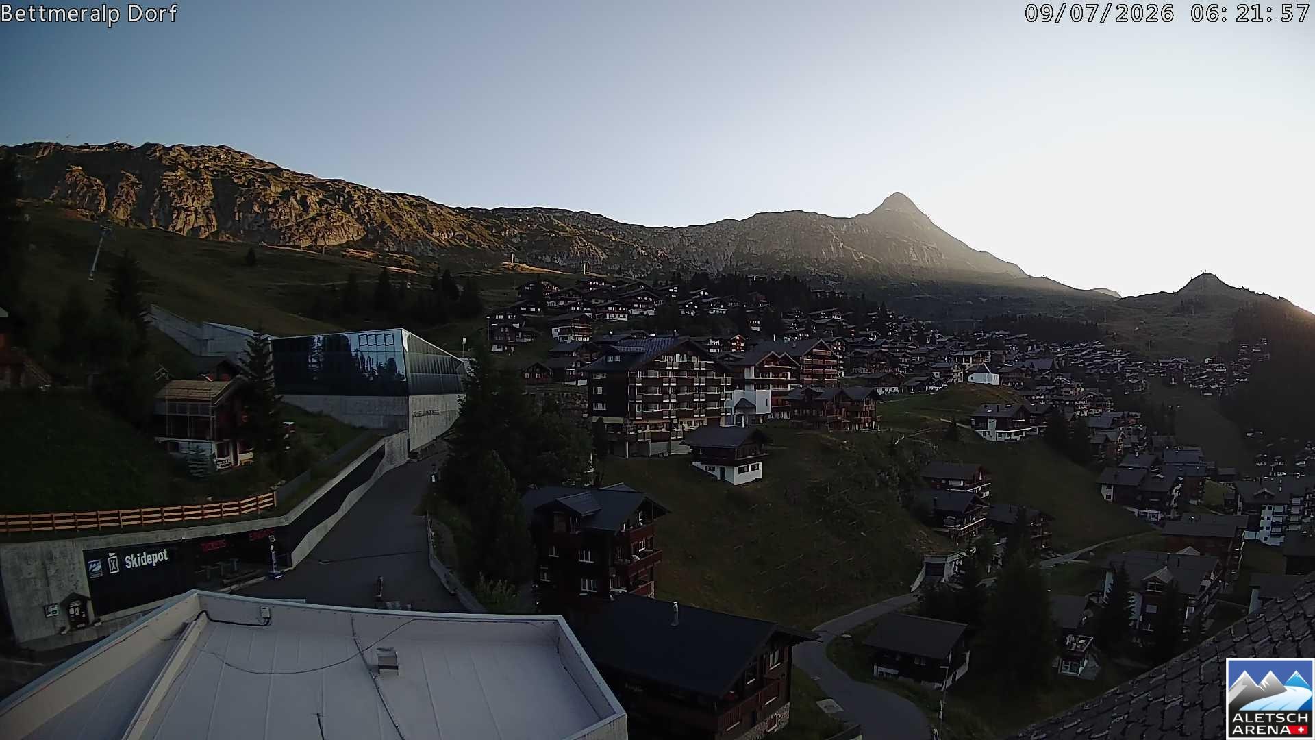 Archiv Foto Webcam Bettmeralp, Schweiz