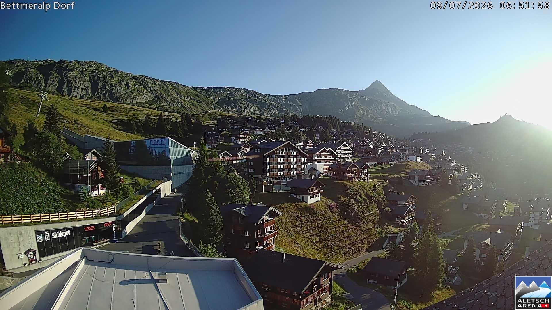 Archiv Foto Webcam Bettmeralp, Schweiz