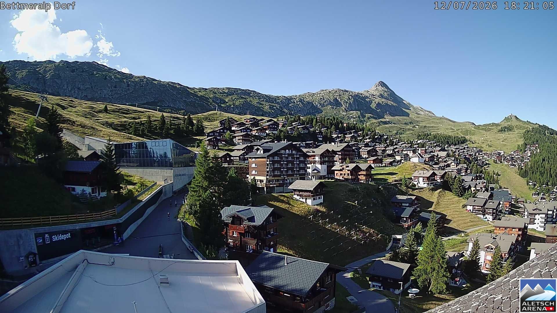 Archiv Foto Webcam Bettmeralp, Schweiz