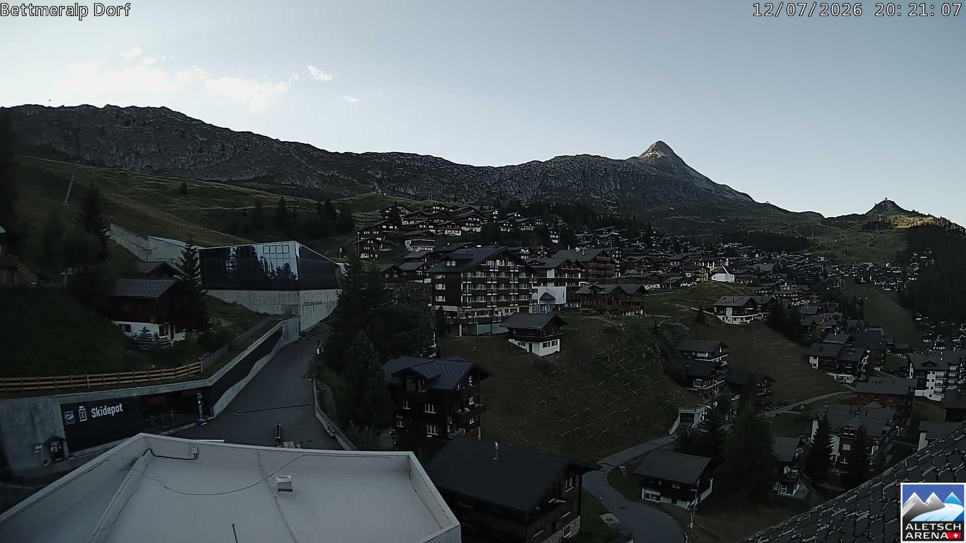 Archiv Foto Webcam Bettmeralp, Schweiz