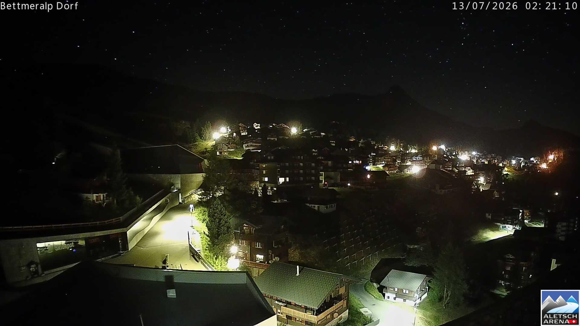 Archiv Foto Webcam Bettmeralp, Schweiz