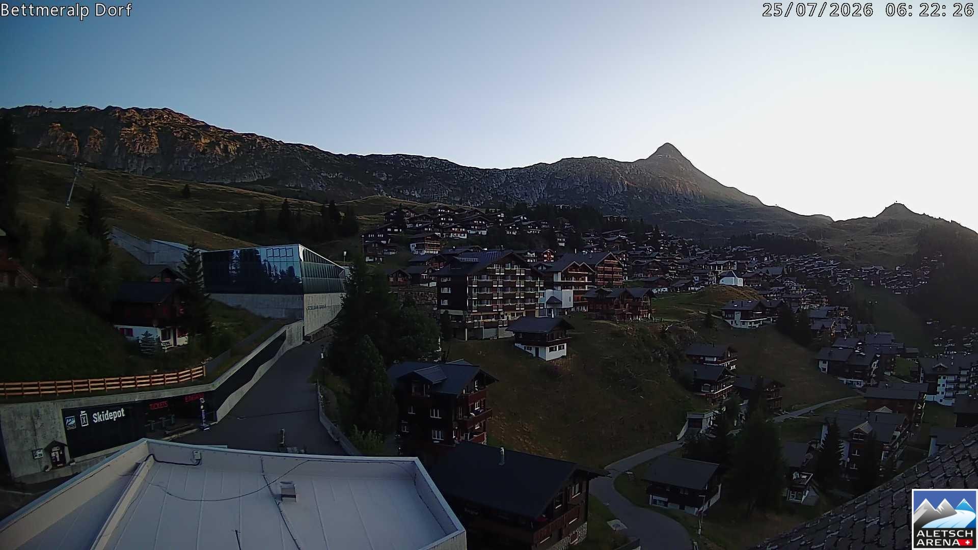 Archiv Foto Webcam Bettmeralp, Schweiz