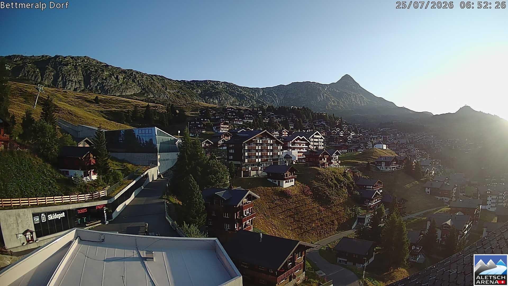 Archiv Foto Webcam Bettmeralp, Schweiz