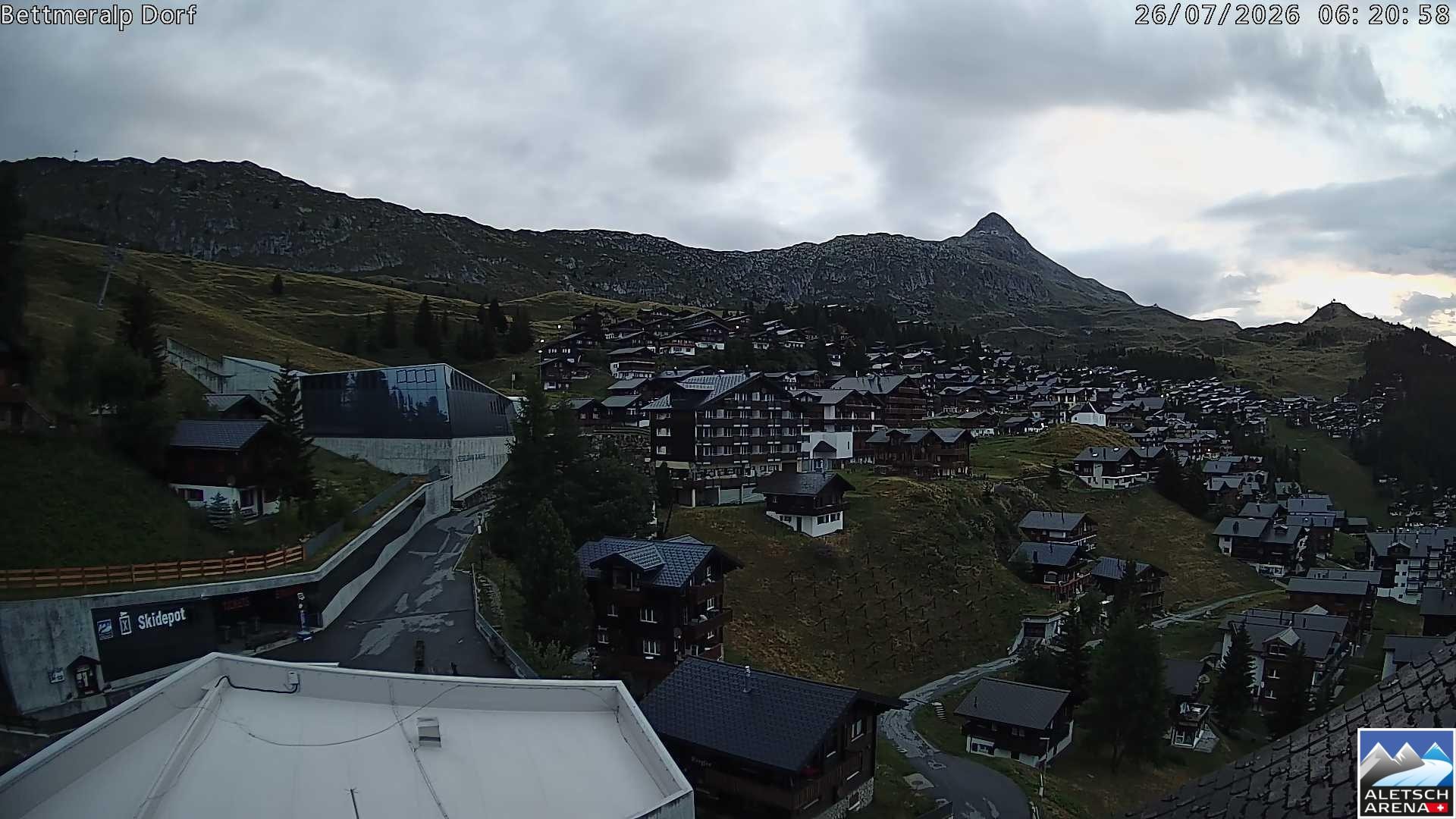 Archiv Foto Webcam Bettmeralp, Schweiz