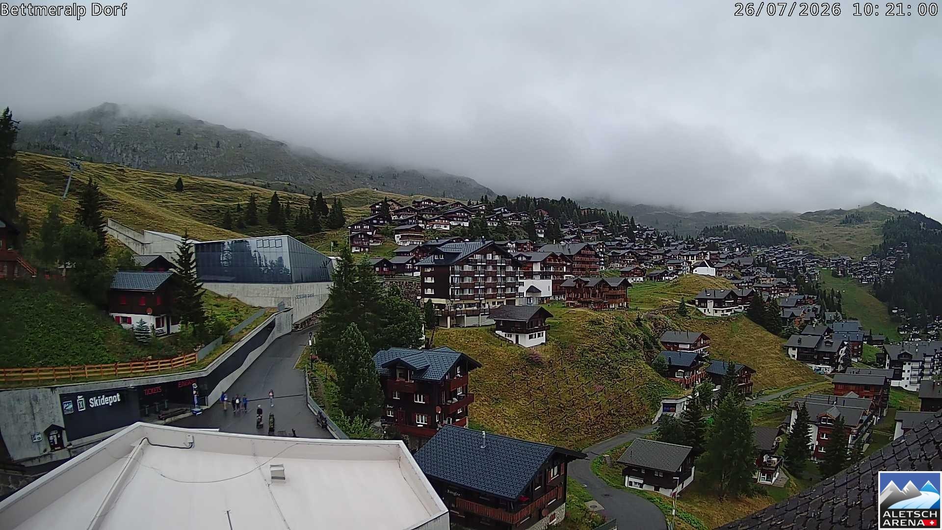 Archiv Foto Webcam Bettmeralp, Schweiz