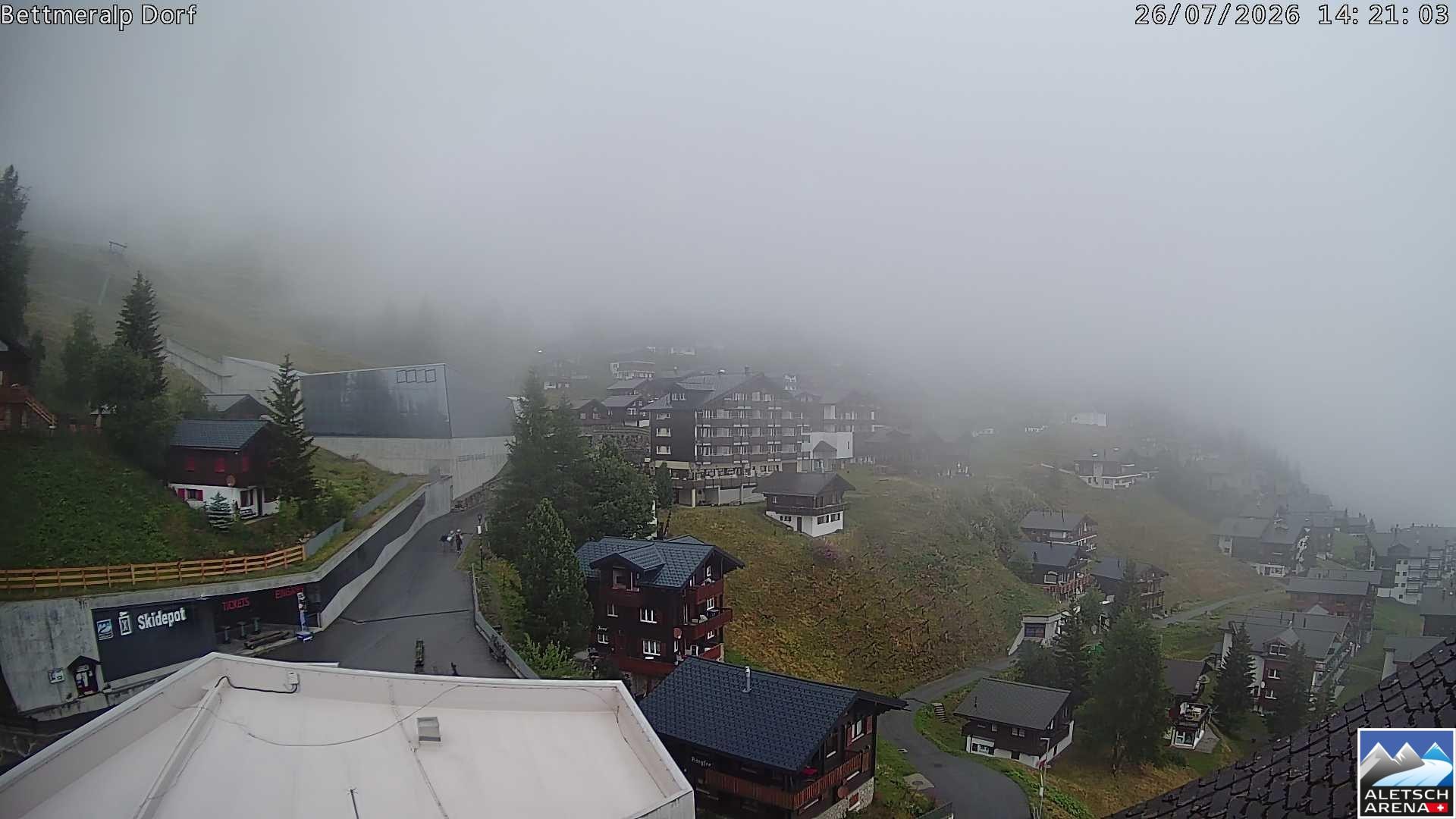 Archiv Foto Webcam Bettmeralp, Schweiz