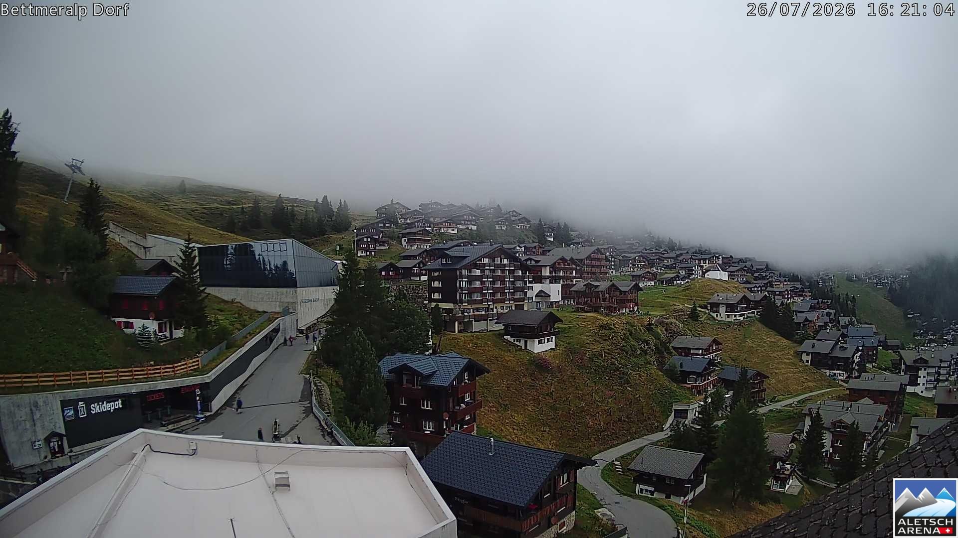 Archiv Foto Webcam Bettmeralp, Schweiz