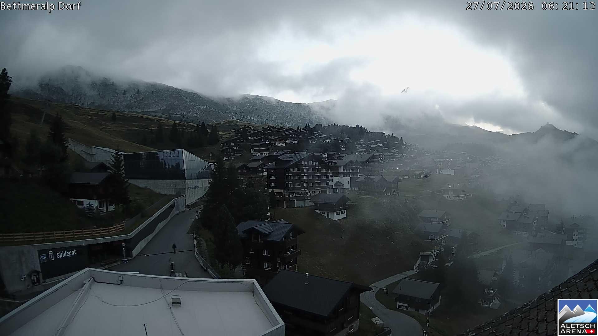 Archiv Foto Webcam Bettmeralp, Schweiz
