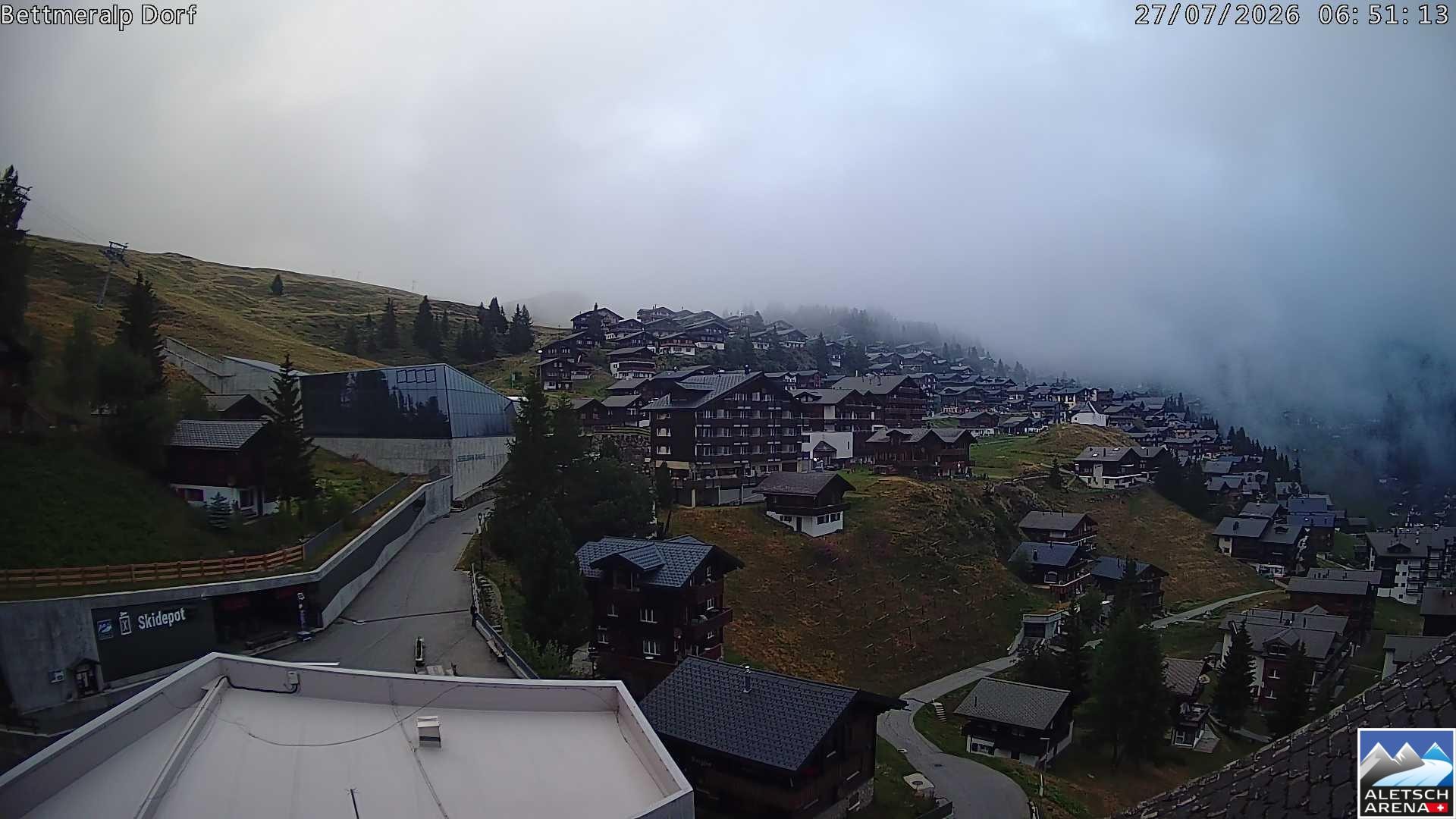 Archiv Foto Webcam Bettmeralp, Schweiz