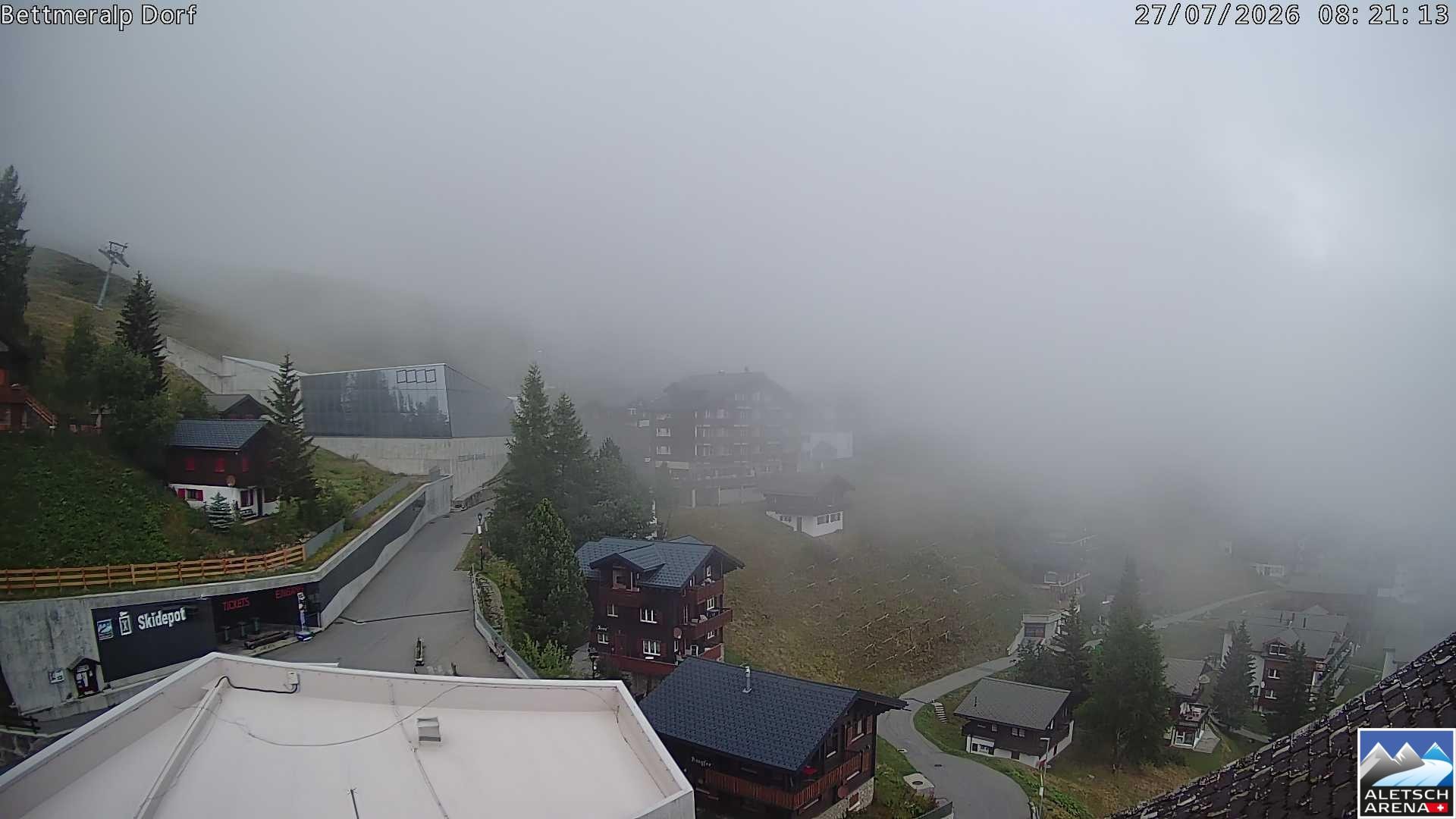 Archiv Foto Webcam Bettmeralp, Schweiz