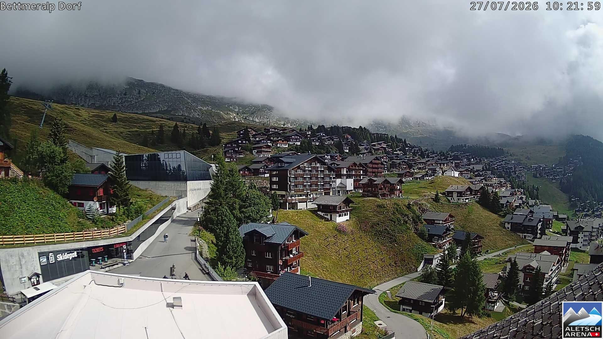 Archiv Foto Webcam Bettmeralp, Schweiz