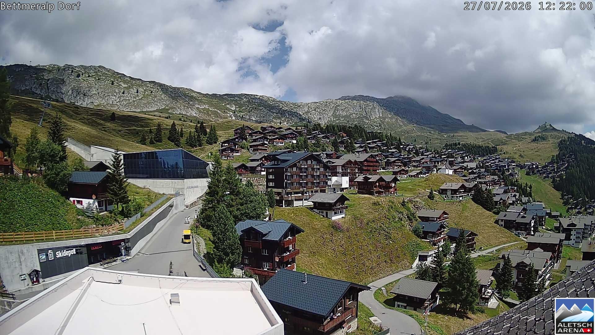 Archiv Foto Webcam Bettmeralp, Schweiz