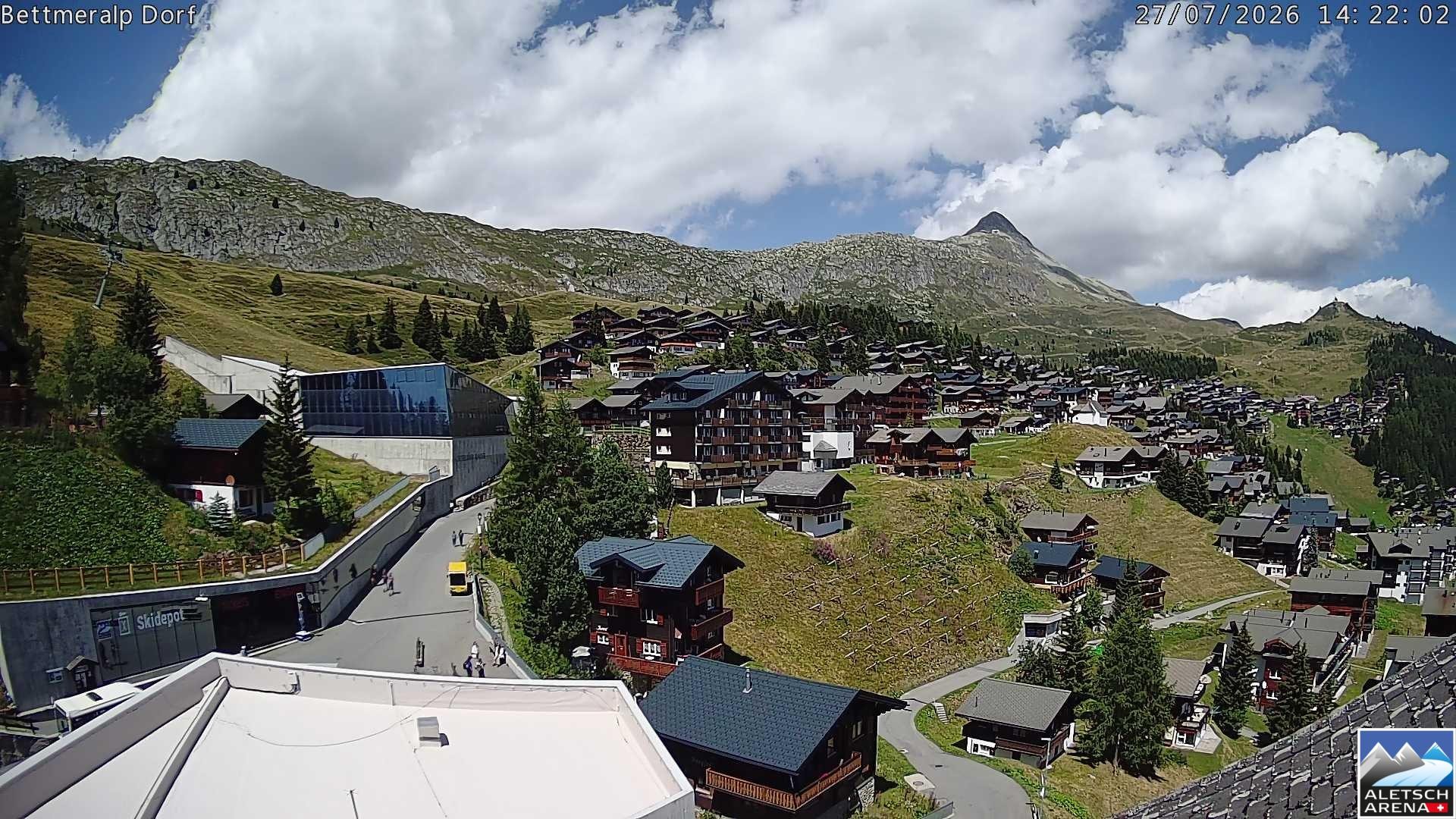 Archiv Foto Webcam Bettmeralp, Schweiz