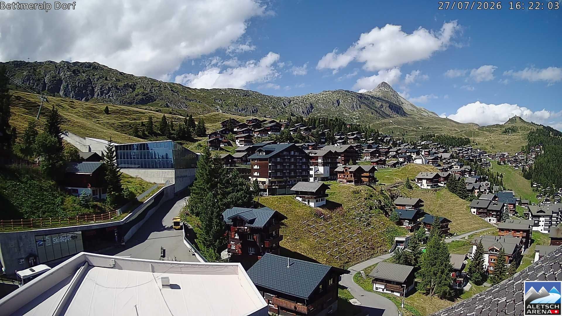 Archiv Foto Webcam Bettmeralp, Schweiz