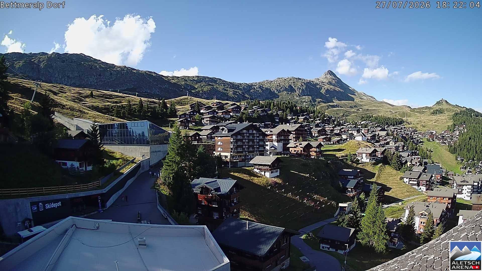 Archiv Foto Webcam Bettmeralp, Schweiz