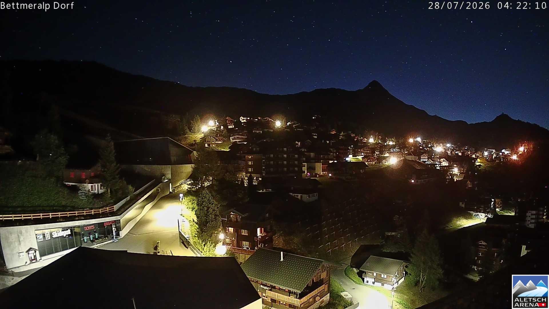 Archiv Foto Webcam Bettmeralp, Schweiz
