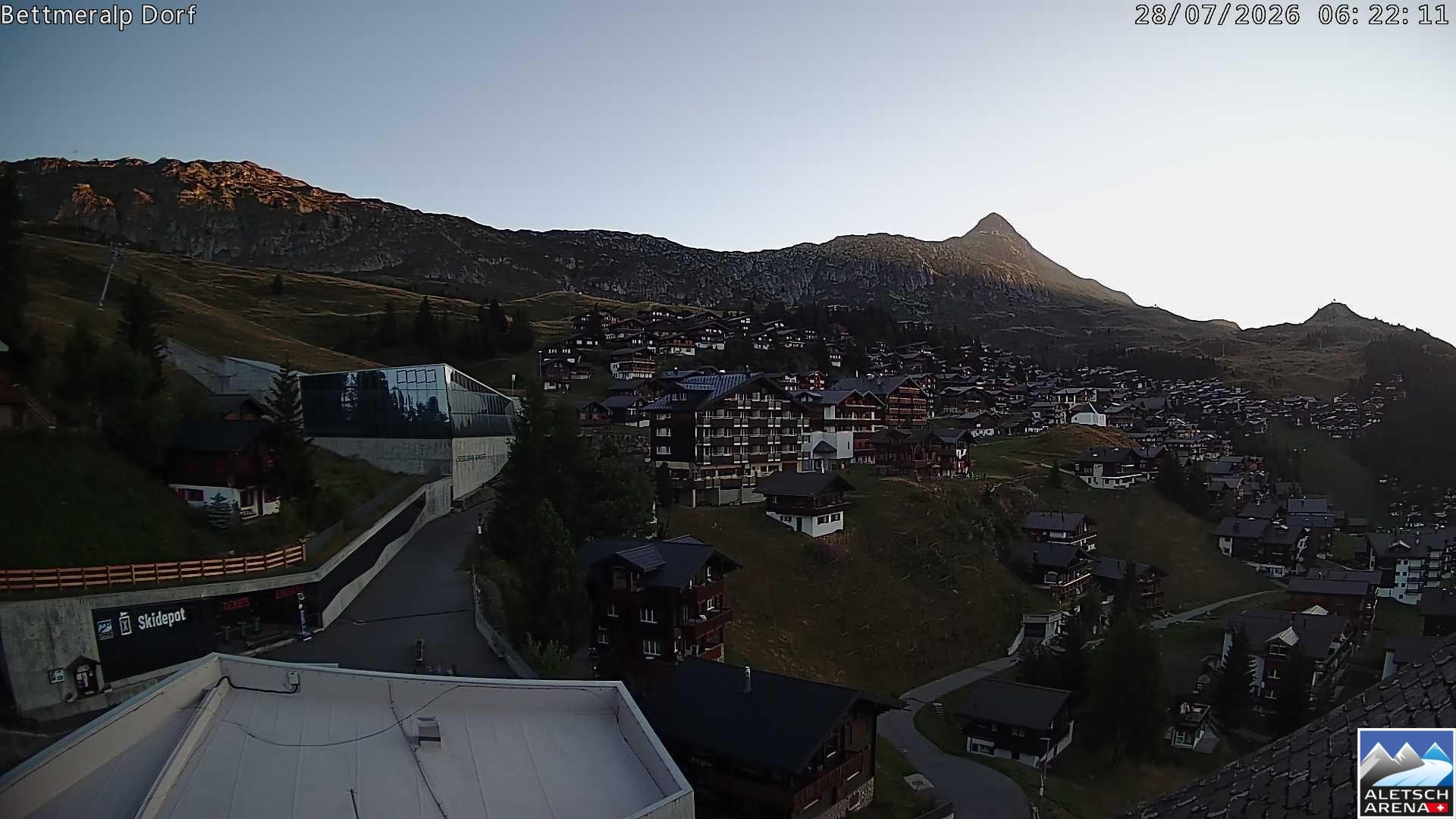 Archiv Foto Webcam Bettmeralp, Schweiz