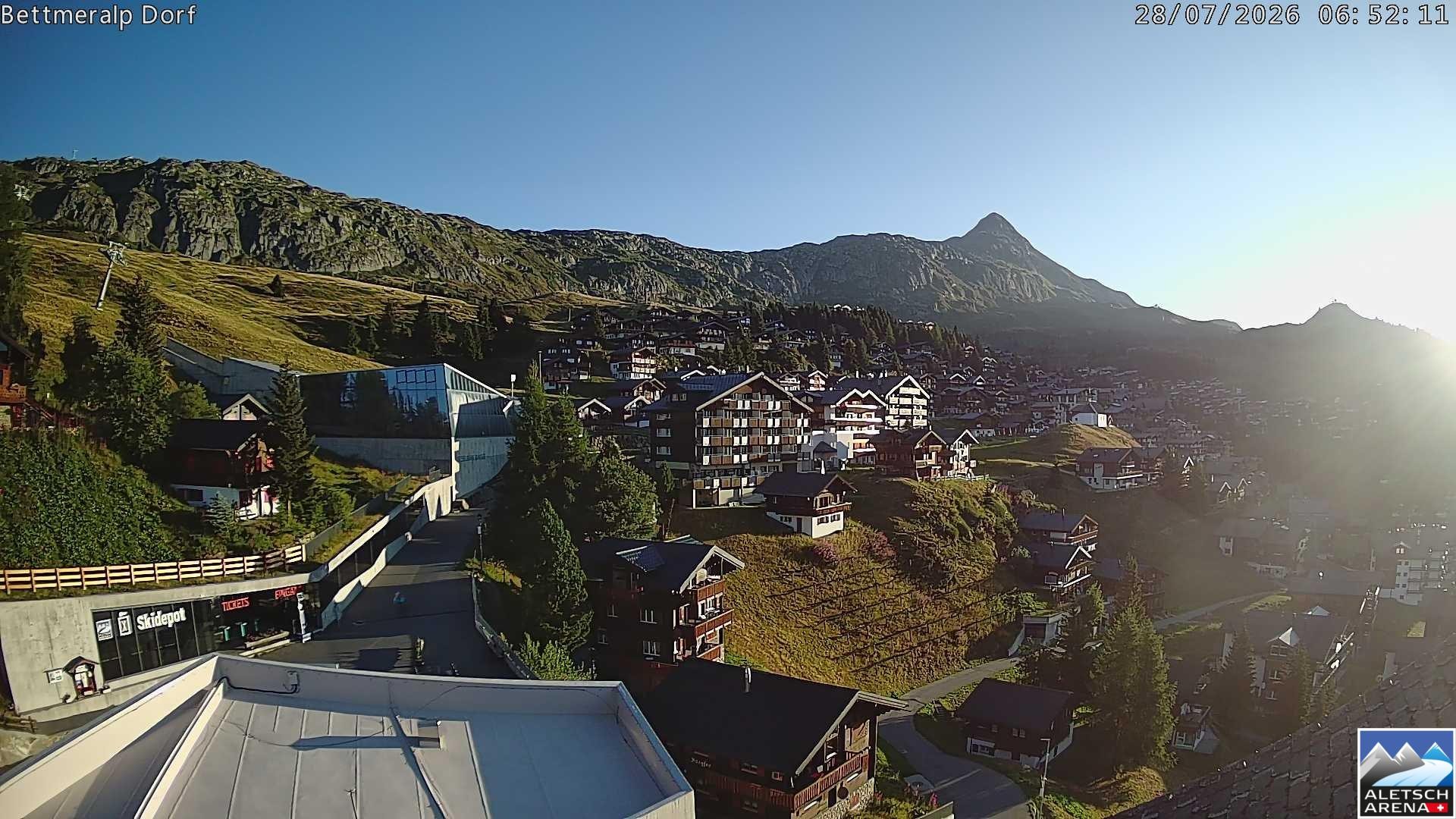 Archiv Foto Webcam Bettmeralp, Schweiz