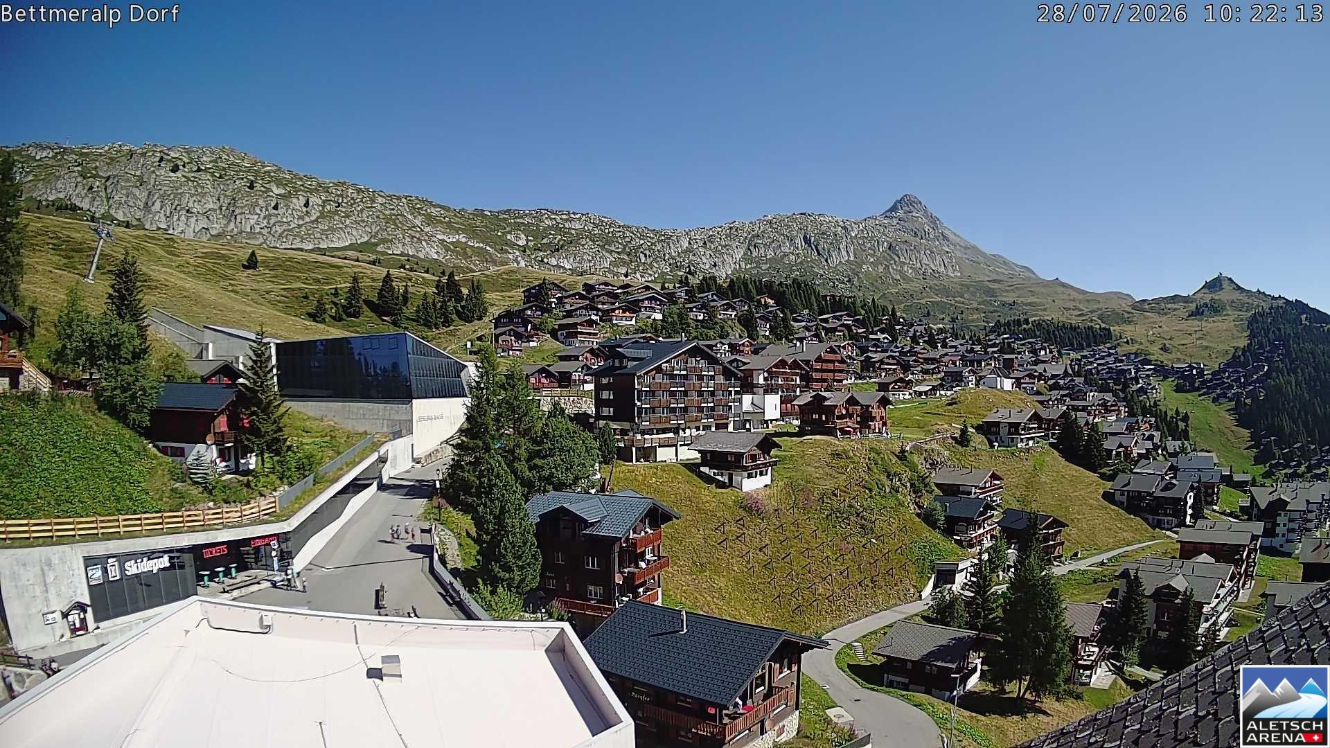 Archiv Foto Webcam Bettmeralp, Schweiz
