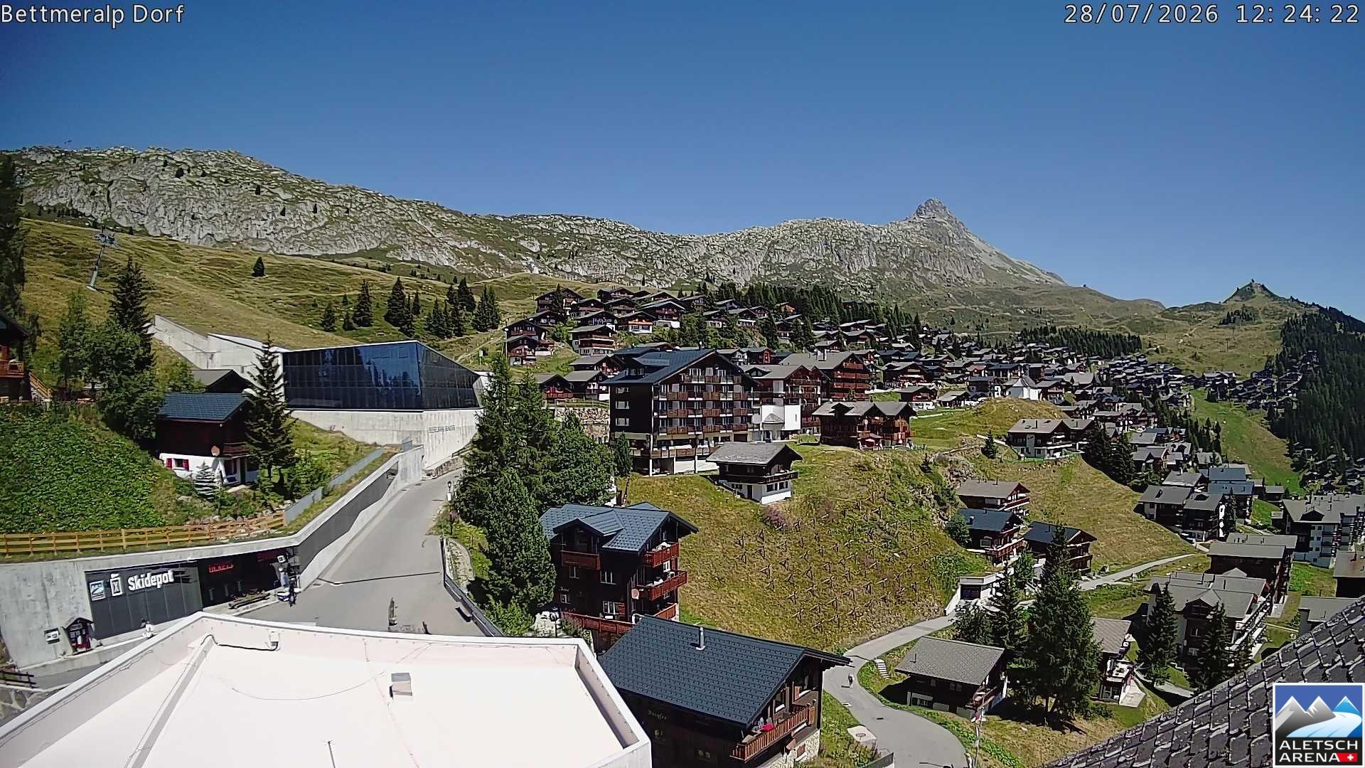 Archiv Foto Webcam Bettmeralp, Schweiz