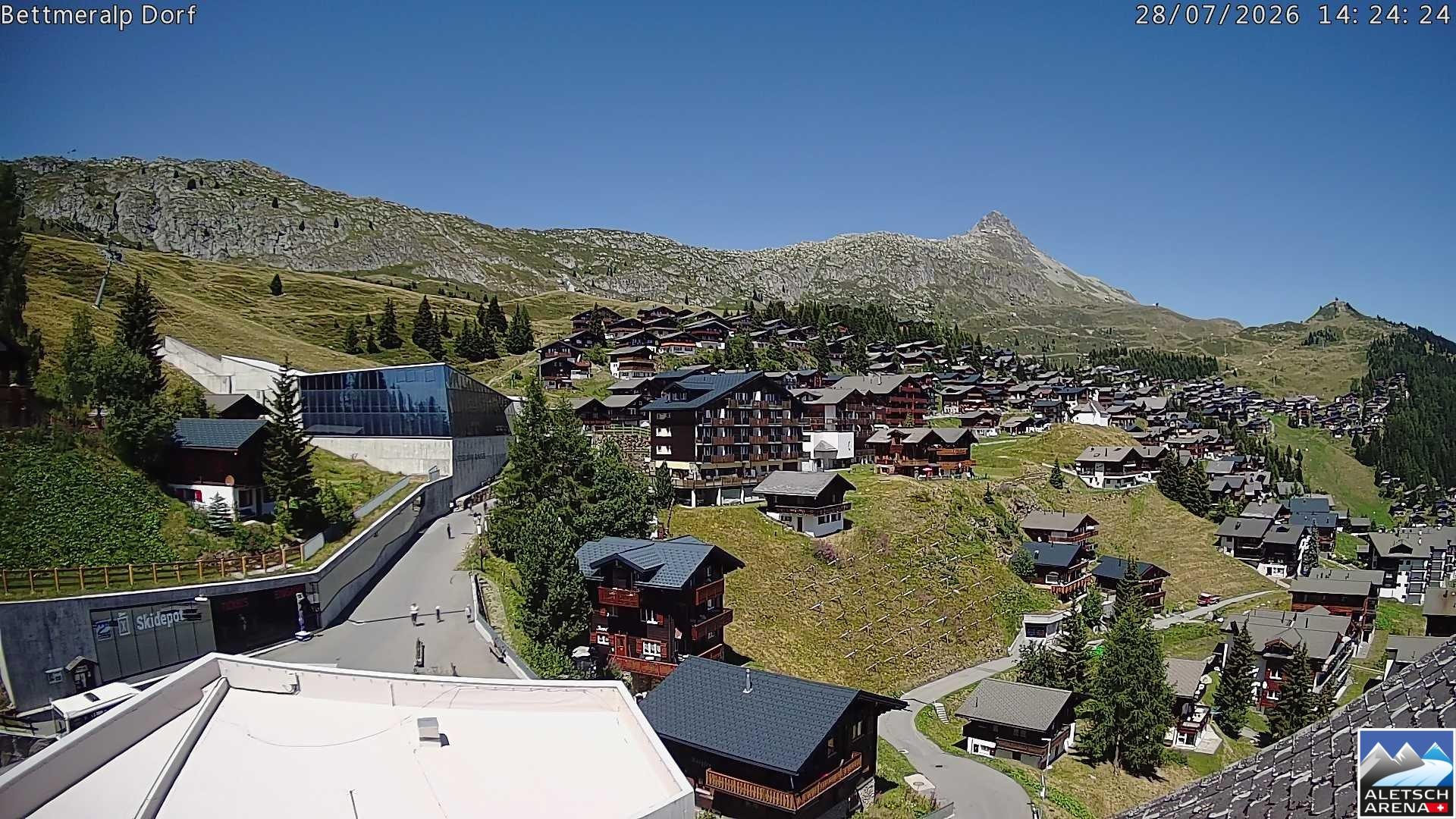 Archiv Foto Webcam Bettmeralp, Schweiz