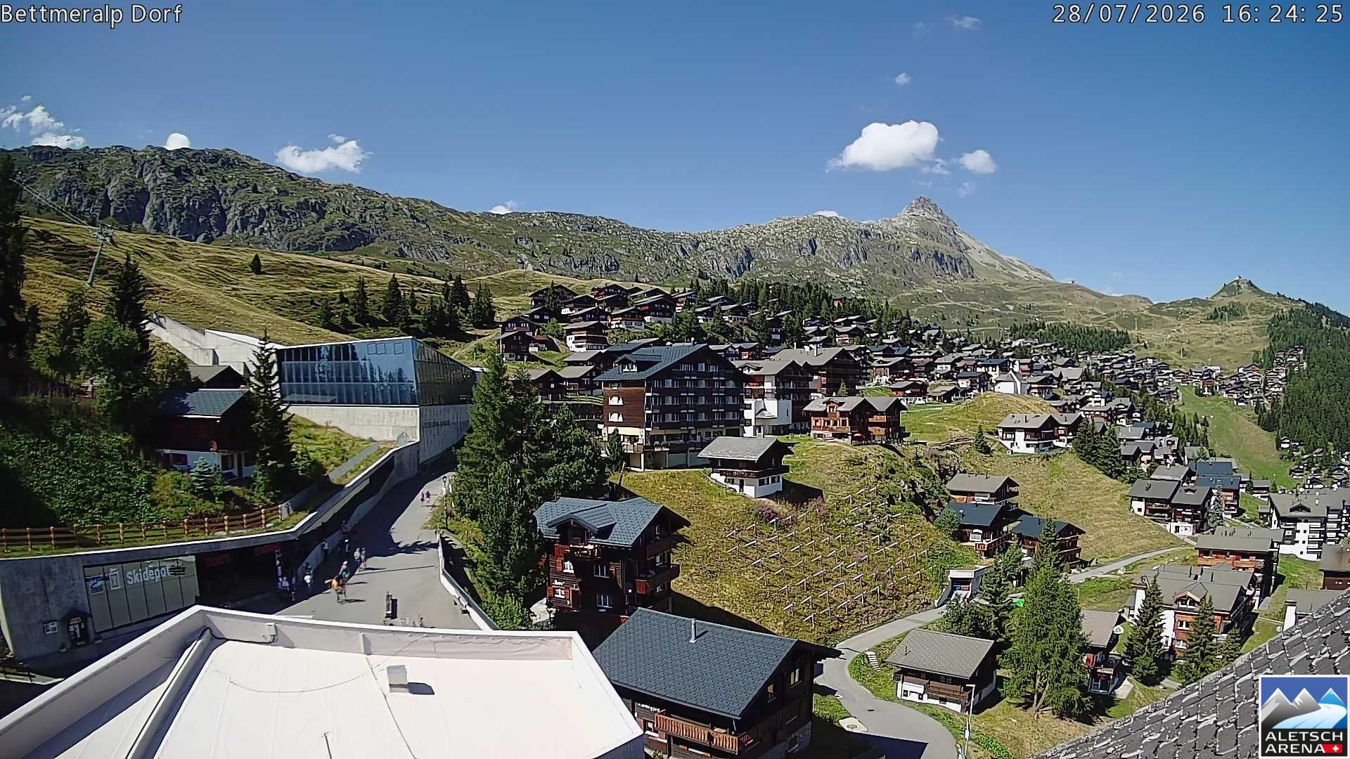 Archiv Foto Webcam Bettmeralp, Schweiz