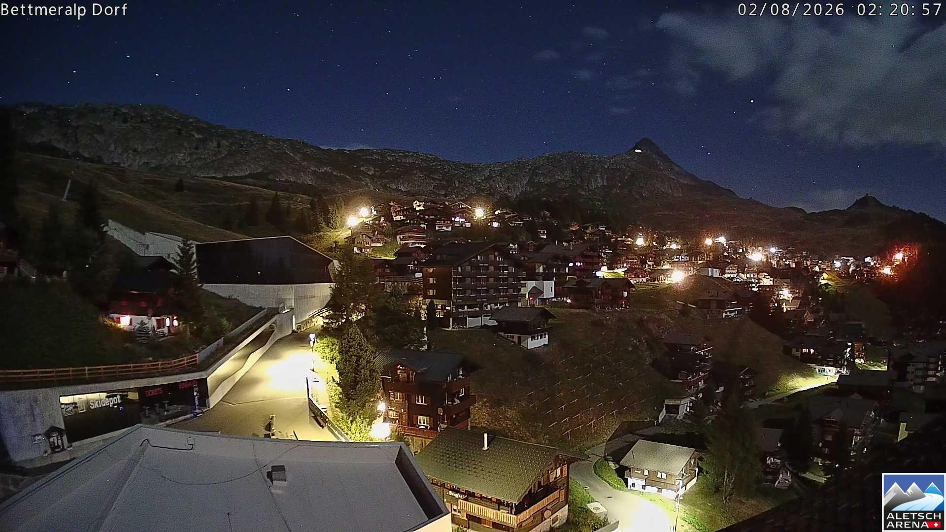 Archiv Foto Webcam Bettmeralp, Schweiz