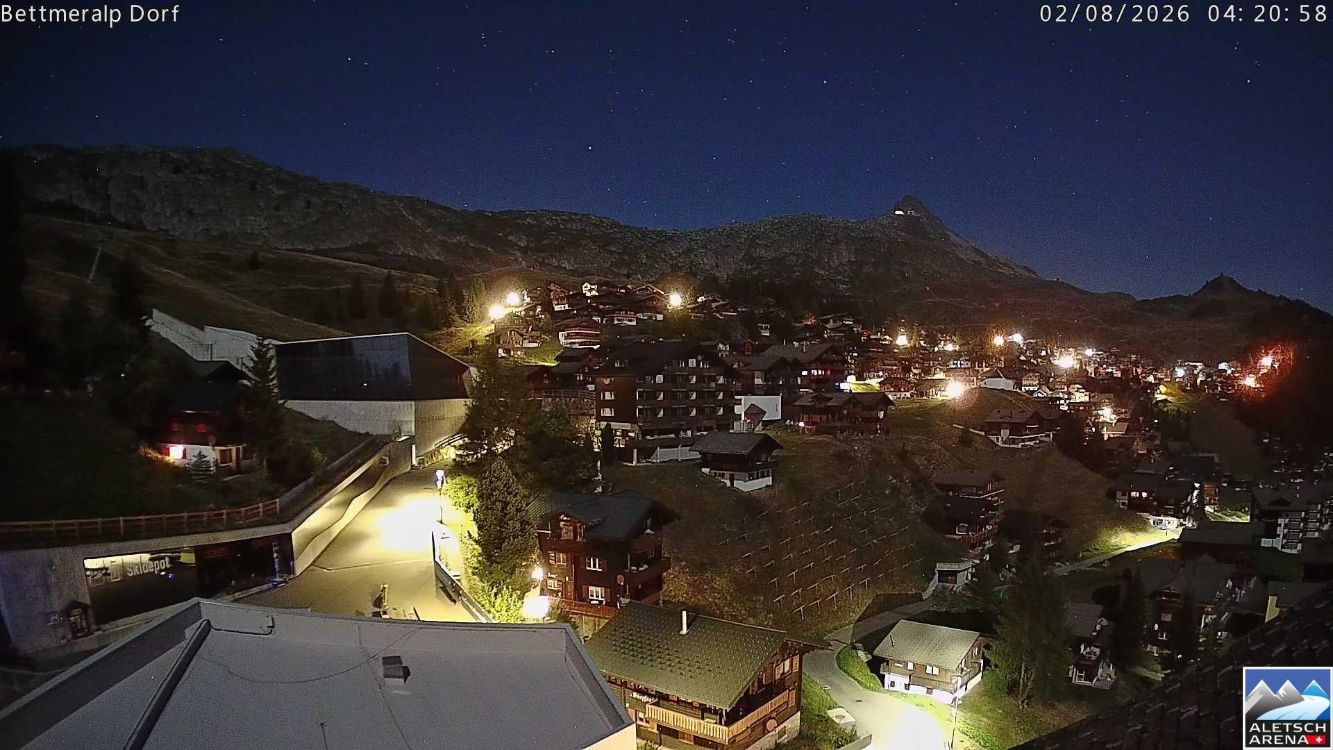 Archiv Foto Webcam Bettmeralp, Schweiz