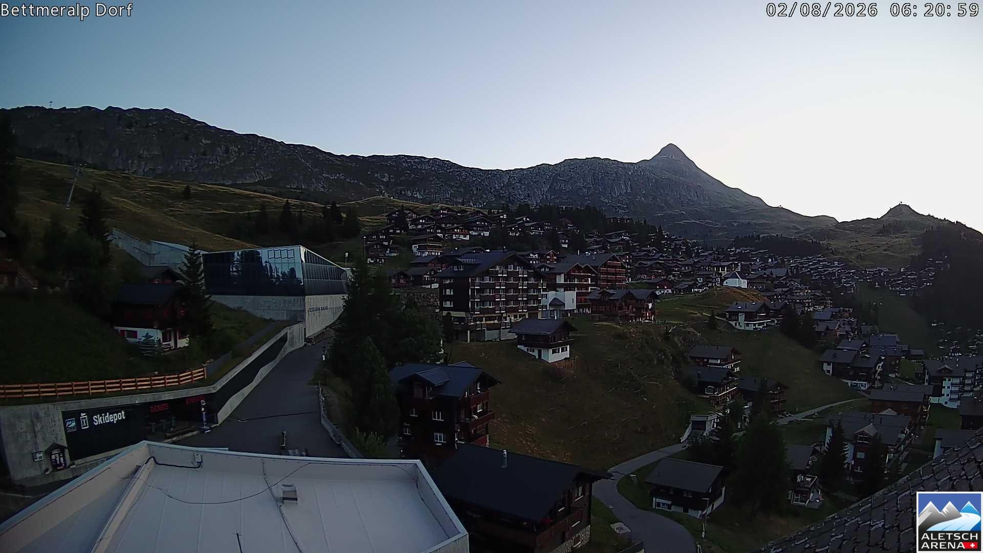 Archiv Foto Webcam Bettmeralp, Schweiz