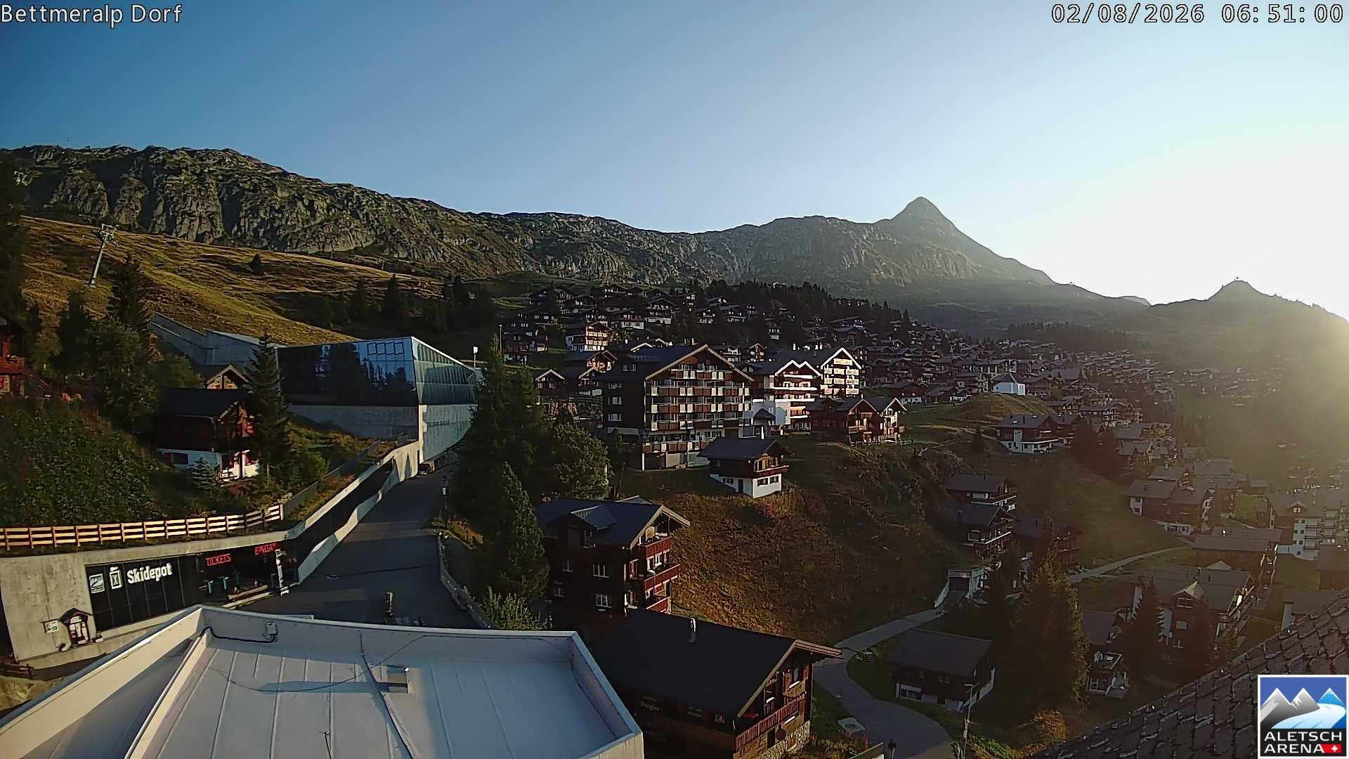 Archiv Foto Webcam Bettmeralp, Schweiz