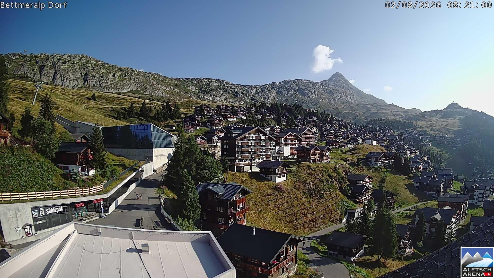 Archiv Foto Webcam Bettmeralp, Schweiz