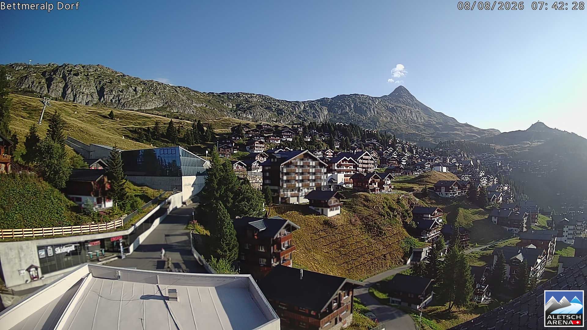 Archiv Foto Webcam Bettmeralp, Schweiz