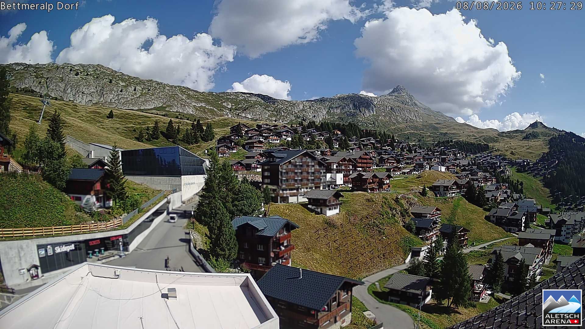 Archiv Foto Webcam Bettmeralp, Schweiz