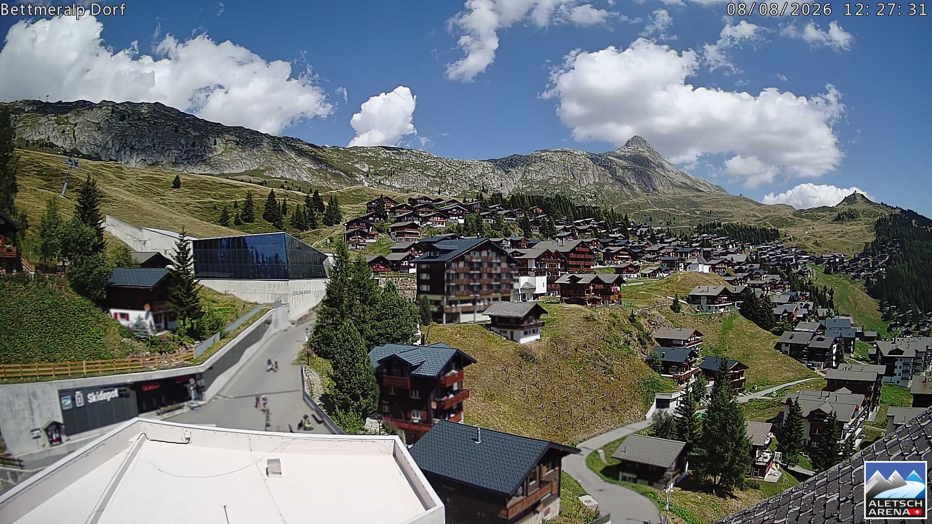 Archiv Foto Webcam Bettmeralp, Schweiz