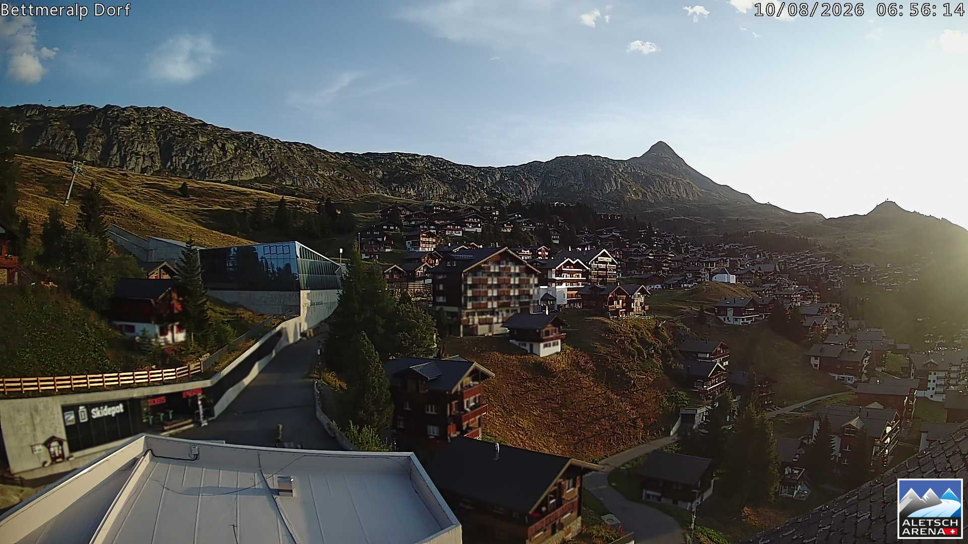 Archiv Foto Webcam Bettmeralp, Schweiz