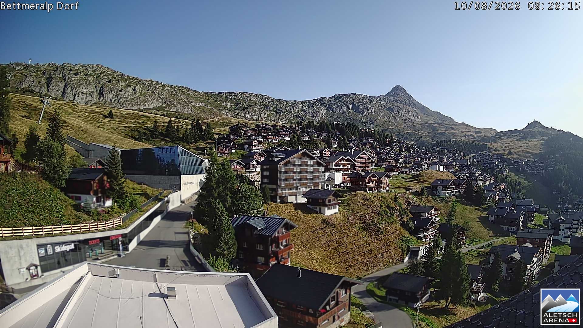 Archiv Foto Webcam Bettmeralp, Schweiz