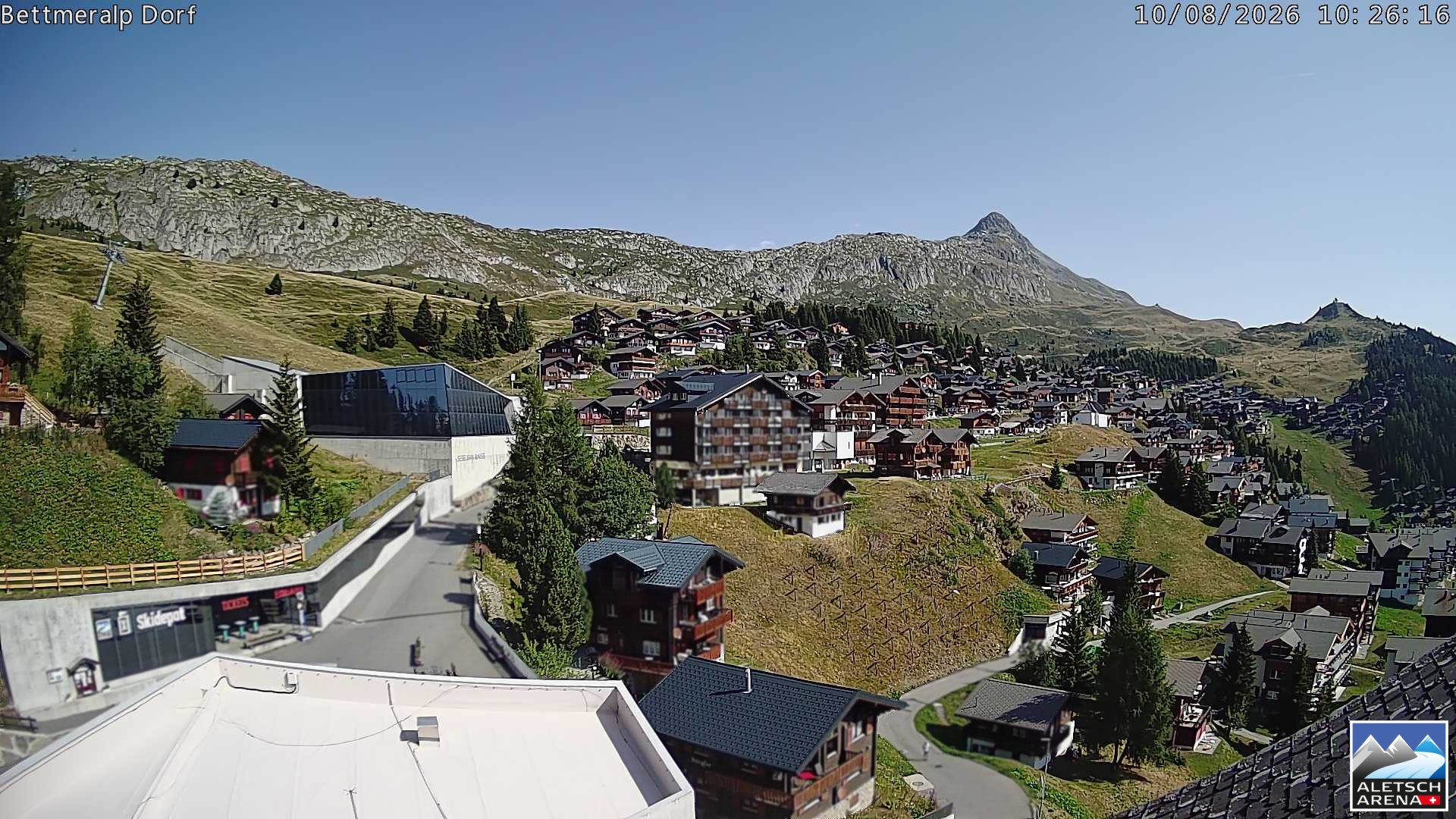 Archiv Foto Webcam Bettmeralp, Schweiz