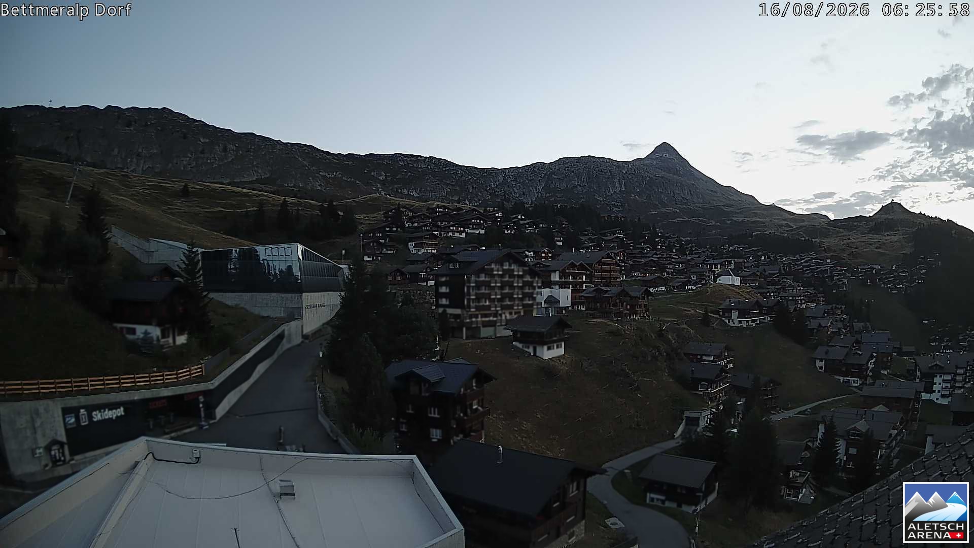 Archiv Foto Webcam Bettmeralp, Schweiz