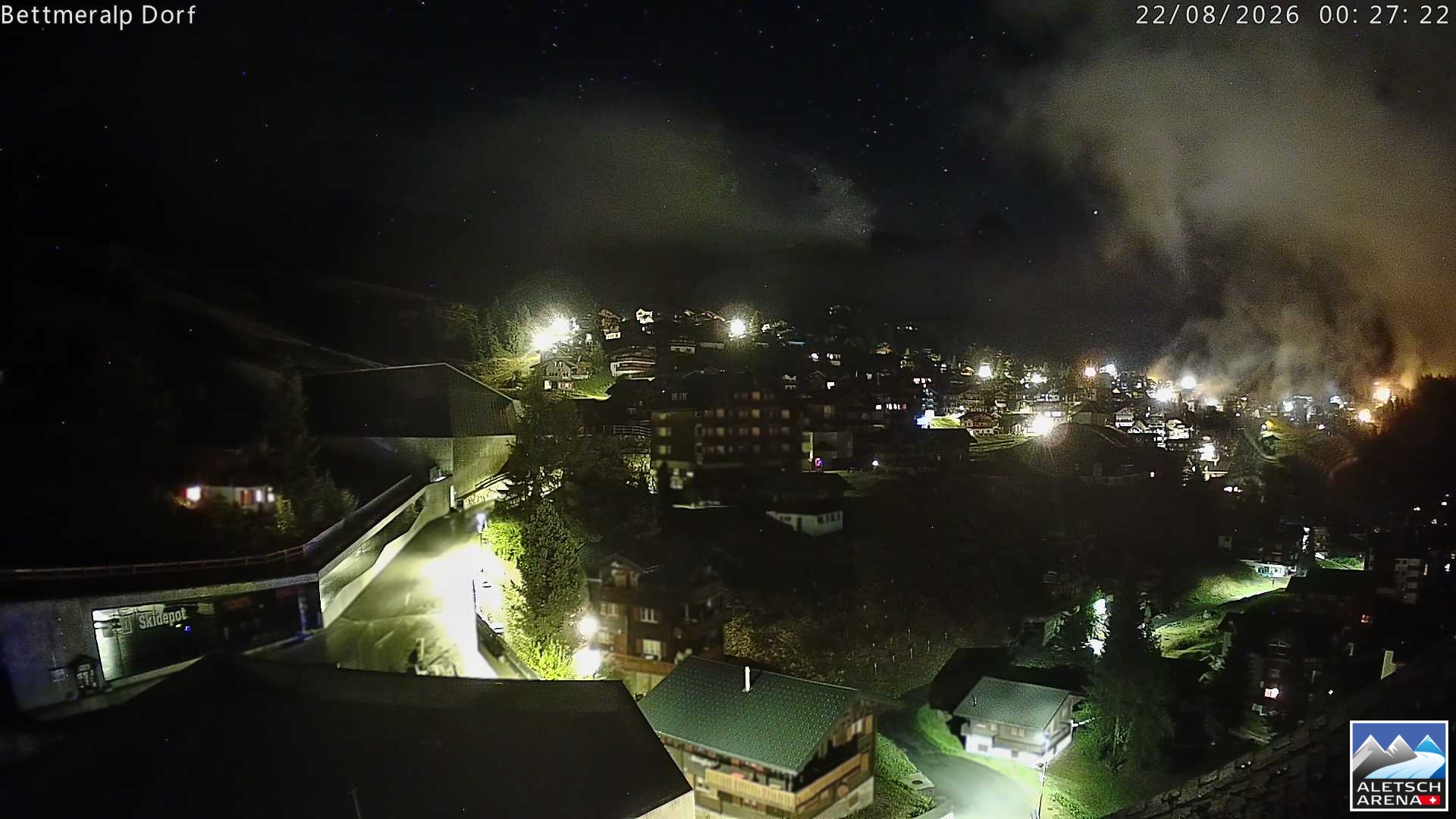 Archiv Foto Webcam Bettmeralp, Schweiz