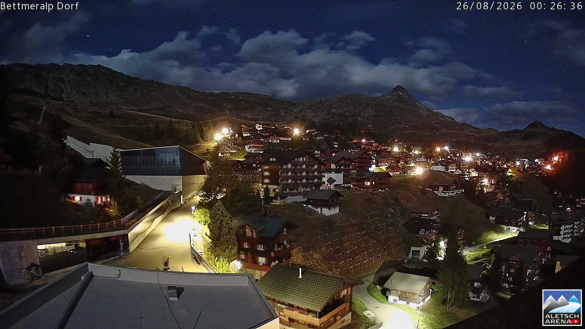 Archiv Foto Webcam Bettmeralp, Schweiz