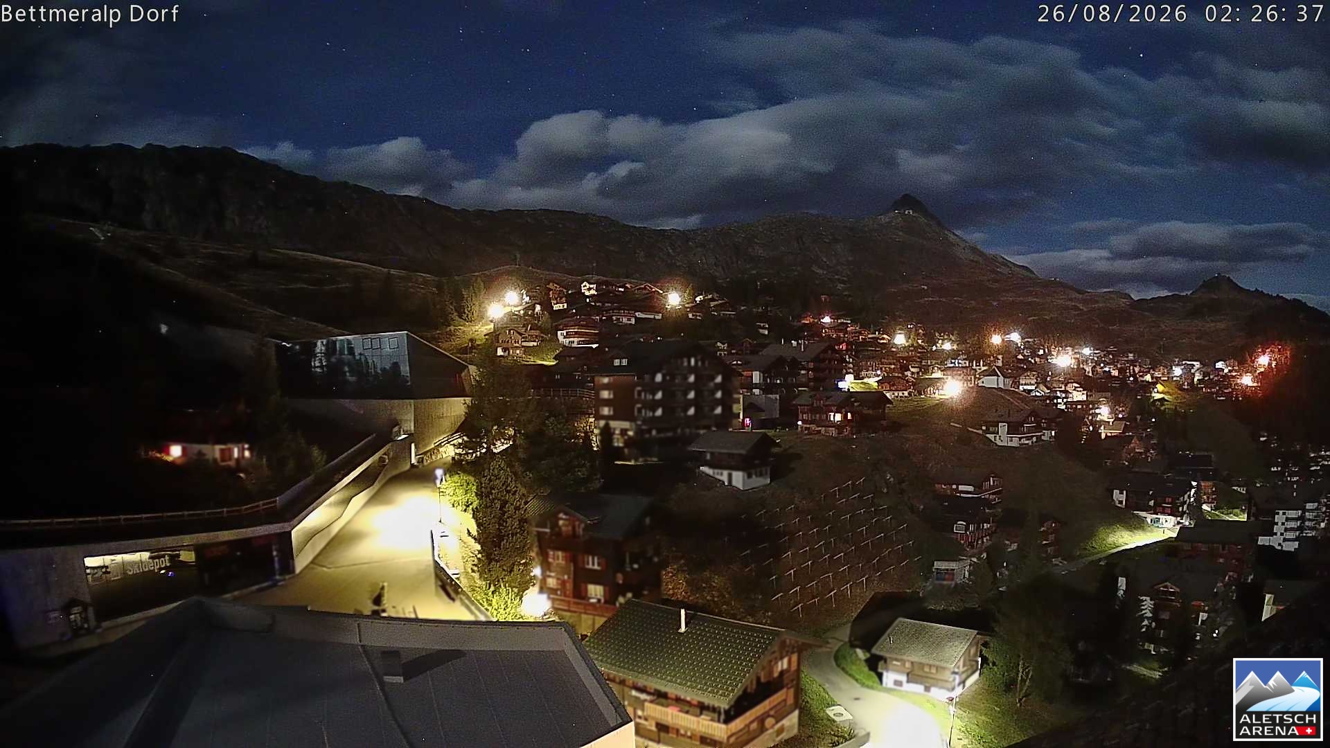Archiv Foto Webcam Bettmeralp, Schweiz