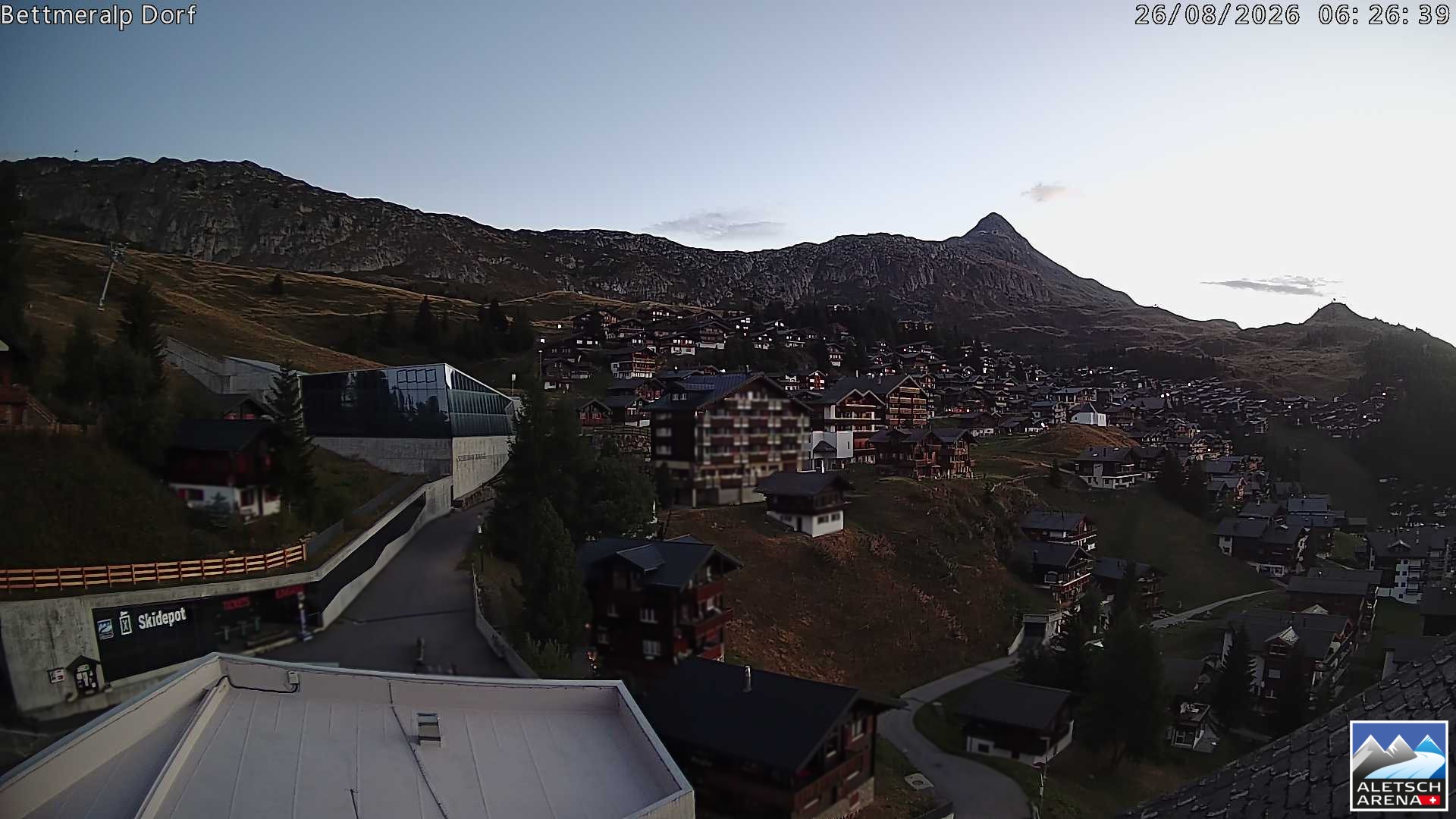 Archiv Foto Webcam Bettmeralp, Schweiz
